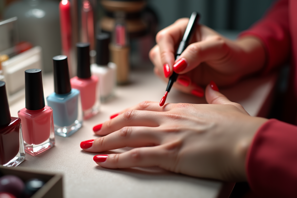 ongles colorés