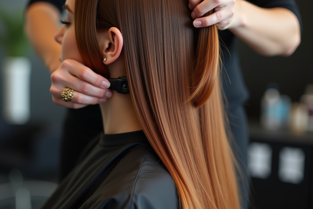 balayage cuivré
